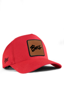 boss logolu krmz beyzbol sapka