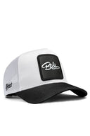 boss logolu unisex siyah siperli-beyaz sapka (cap)