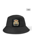 aslan logolu bucket siyah sapka