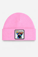 bukalemun logolu  pembe cocuk bere