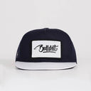 bullshit logolu beyaz-lacivert hip hop sapka