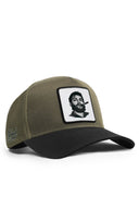 che guevara logolu cordura siyah-haki trucker sapka