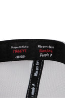 cordura black logolu siyah-beyaz trucker sapka