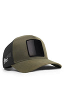 cordura haki-siyah trucker sapka