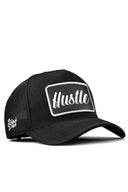 Cordura Black Trucker Hat with Hustle Patch