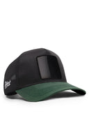 cordura petrol yesili-siyah trucker sapka