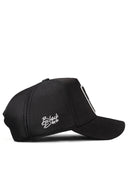 Cordura Black Trucker Hat with Who Are Those People Patch
