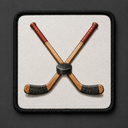 Crossed Sticks patch for BlackBork caps