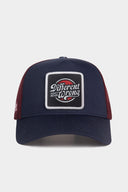 different wrong logolu lacivert-bordo trucker sapka