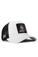 duckside logolu beyaz-siyah trucker sapka