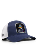 duckside logolu cordura lacivert-beyaz trucker sapka