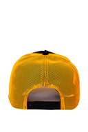 duckside logolu siyah-sar trucker sapka