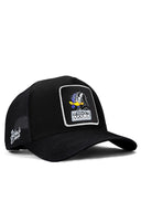 duckside logolu siyah trucker sapka