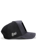 efendy logolu antrasit-siyah trucker sapka