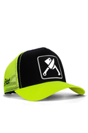 efendy logolu neon-siyah trucker sapka