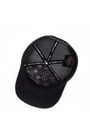 efendy logolu siyah-gri trucker sapka