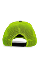 Neon & Black Trucker Hat with Dragon Patch