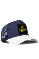 Cordura White & Navy Trucker Hat with El Patron Patch - BlackBork