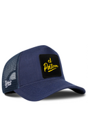 Cordura Navy Trucker Hat with El Patron Patch - BlackBork