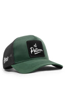 el patron logolu cordura petrol yesili-siyah trucker sapka