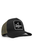 el patron logolu cordura siyah-haki trucker sapka