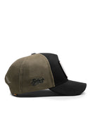el patron logolu cordura siyah-haki trucker sapka