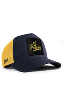 el patron logolu koyu lacivert-sar trucker sapka