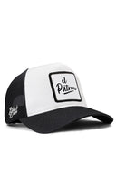 el patron logolu siyah-beyaz trucker sapka