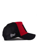 el patron logolu siyah-krmz trucker sapka