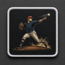 Fastball Pitcher patch for BlackBork caps