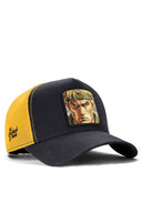 fighter logolu koyu antrasit - sar trucker sapka