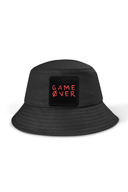 game over logolu siyah bucket sapka