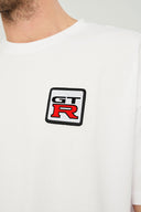 gtr logolu oversize m-l b-shirt beyaz