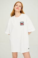 gtr logolu oversize m-l b-shirt beyaz