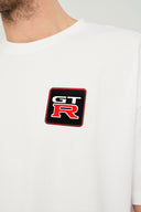 gtr logolu oversize m-l b-shirt beyaz