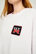 gtr logolu oversize m-l b-shirt beyaz