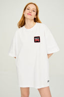gtr logolu oversize m-l b-shirt beyaz