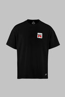 gtr logolu oversize m-l b-shirt siyah