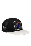 hip hop kids aslan logolu beyaz-siyah cocuk trucker sapka