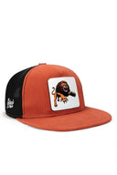 hip hop kids aslan logolu kiremit-siyah cocuk trucker sapka