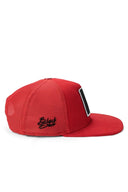 hip hop kids aslan logolu krmz cocuk trucker sapka