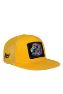 hip hop kids aslan logolu sar cocuk trucker sapka