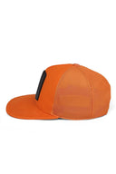 hip hop kids aslan logolu turuncu cocuk trucker sapka