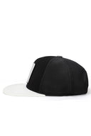 hip hop kids ay logolu beyaz-siyah cocuk trucker sapka