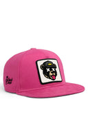 hip hop kids ay logolu pembe cocuk beyzbol sapka