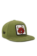 hip hop kids boga logolu yesil cocuk sapka