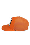 hip hop kids bukalemun logolu turuncu cocuk trucker sapka