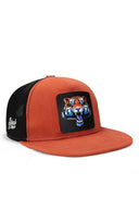 hip hop kids kaplan logolu kiremit-siyah cocuk trucker sapka