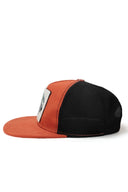 hip hop kids kaplan logolu kiremit-siyah cocuk trucker sapka
