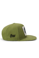 hip hop kids kovboy logolu yesil cocuk sapka